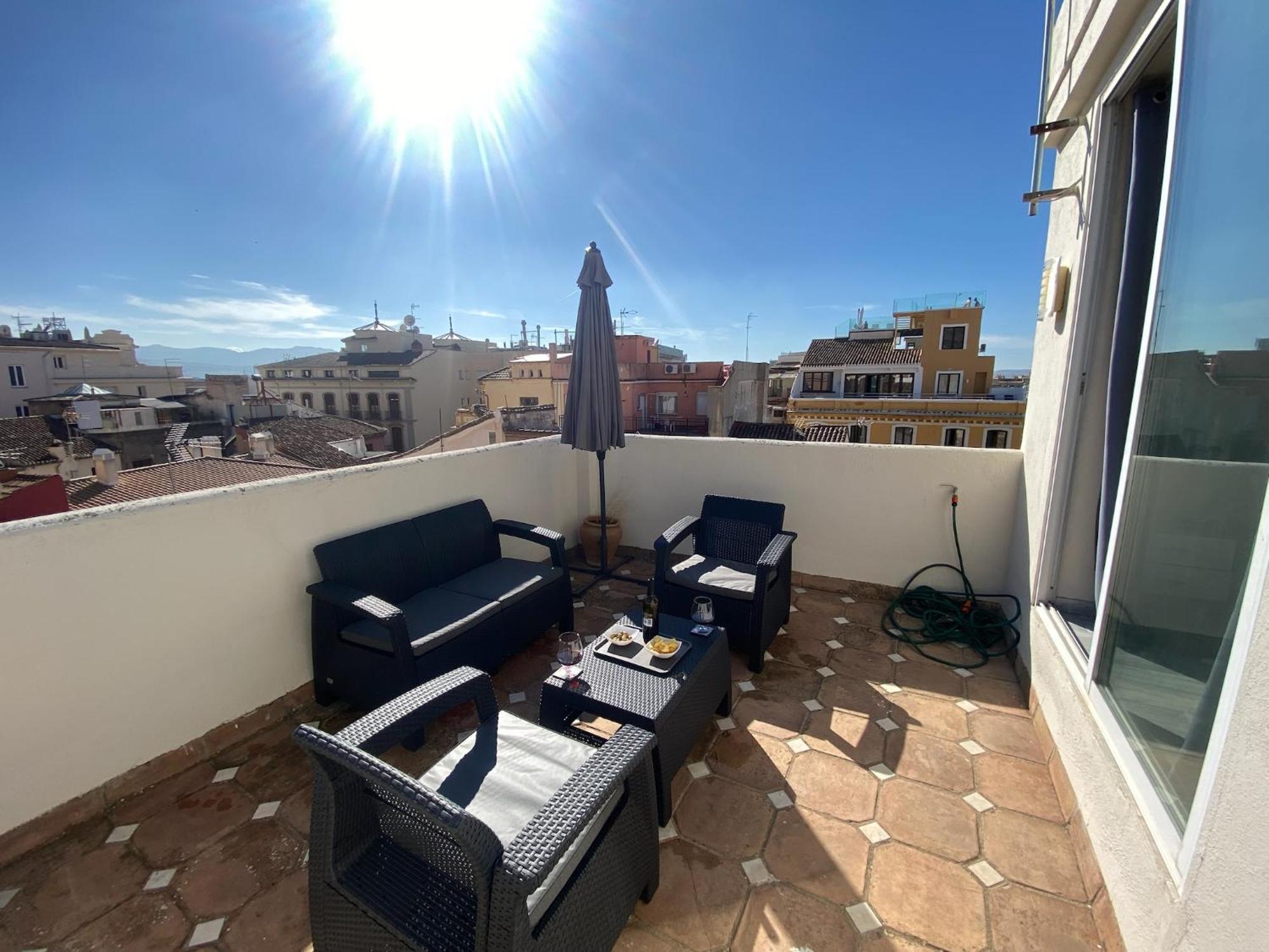 Atico Con Vistas En Granada Centro Lägenhet Exteriör bild