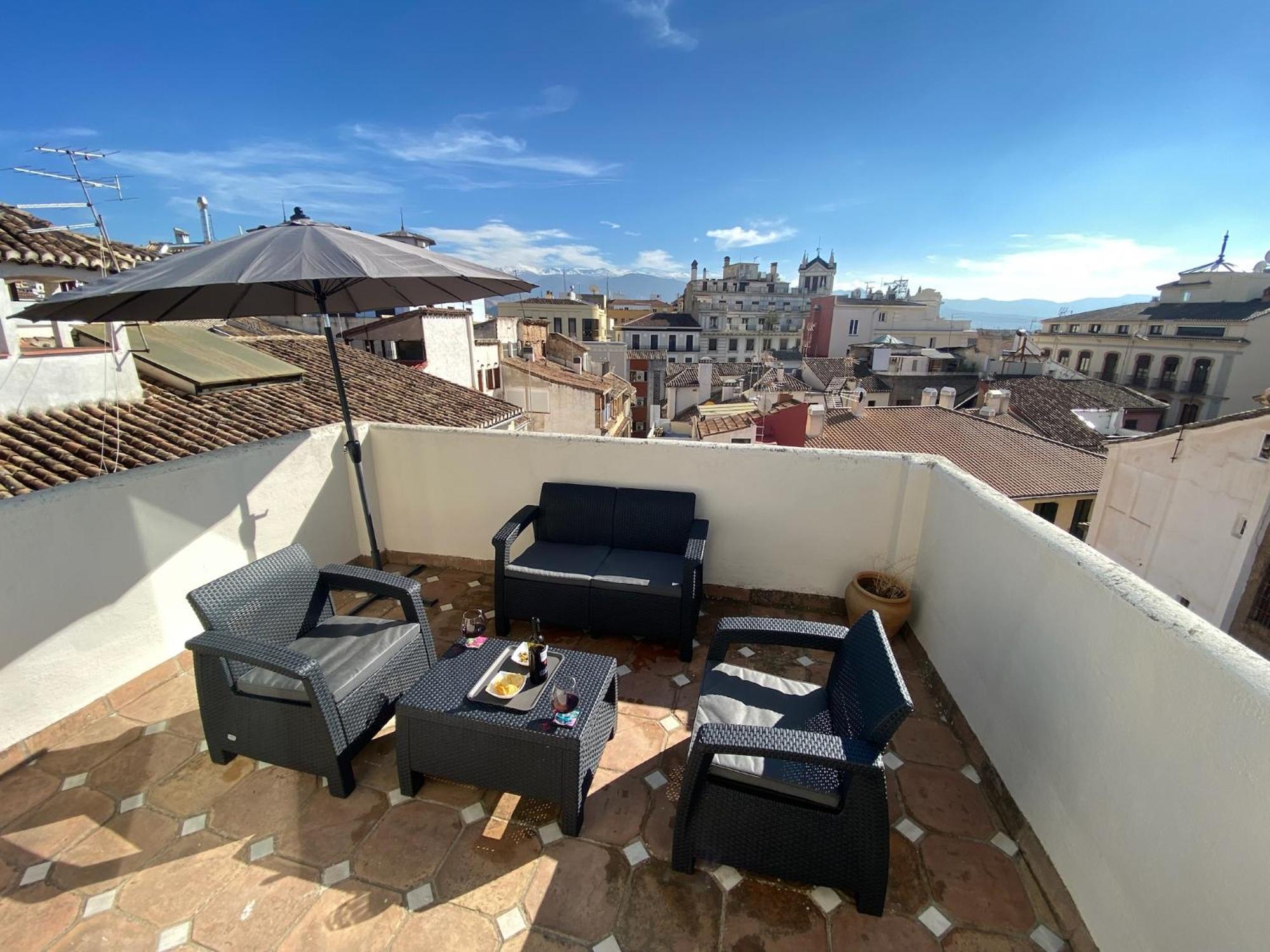 Atico Con Vistas En Granada Centro Lägenhet Exteriör bild